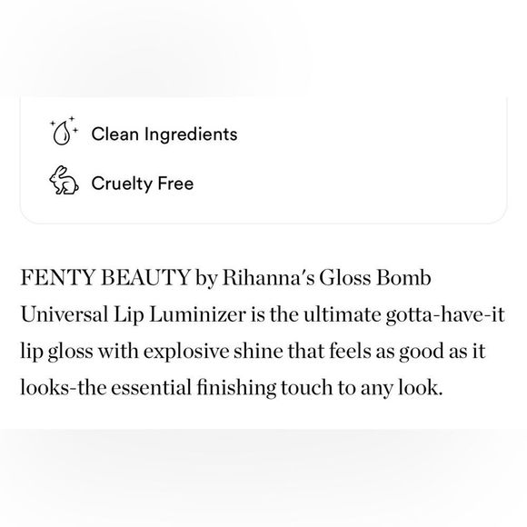 $8β€οΈβπ₯ FENTY Beauty Gloss Bomb Universal Lip Luminizer FENTY GLOW π NEW IN BOX - Picture 4 of 6